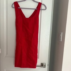 100% Linen Red Mini Dress BNWOT